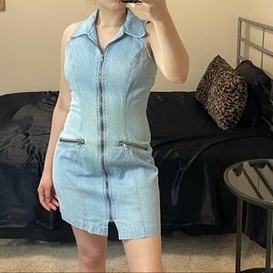 vintage denim jean dress
